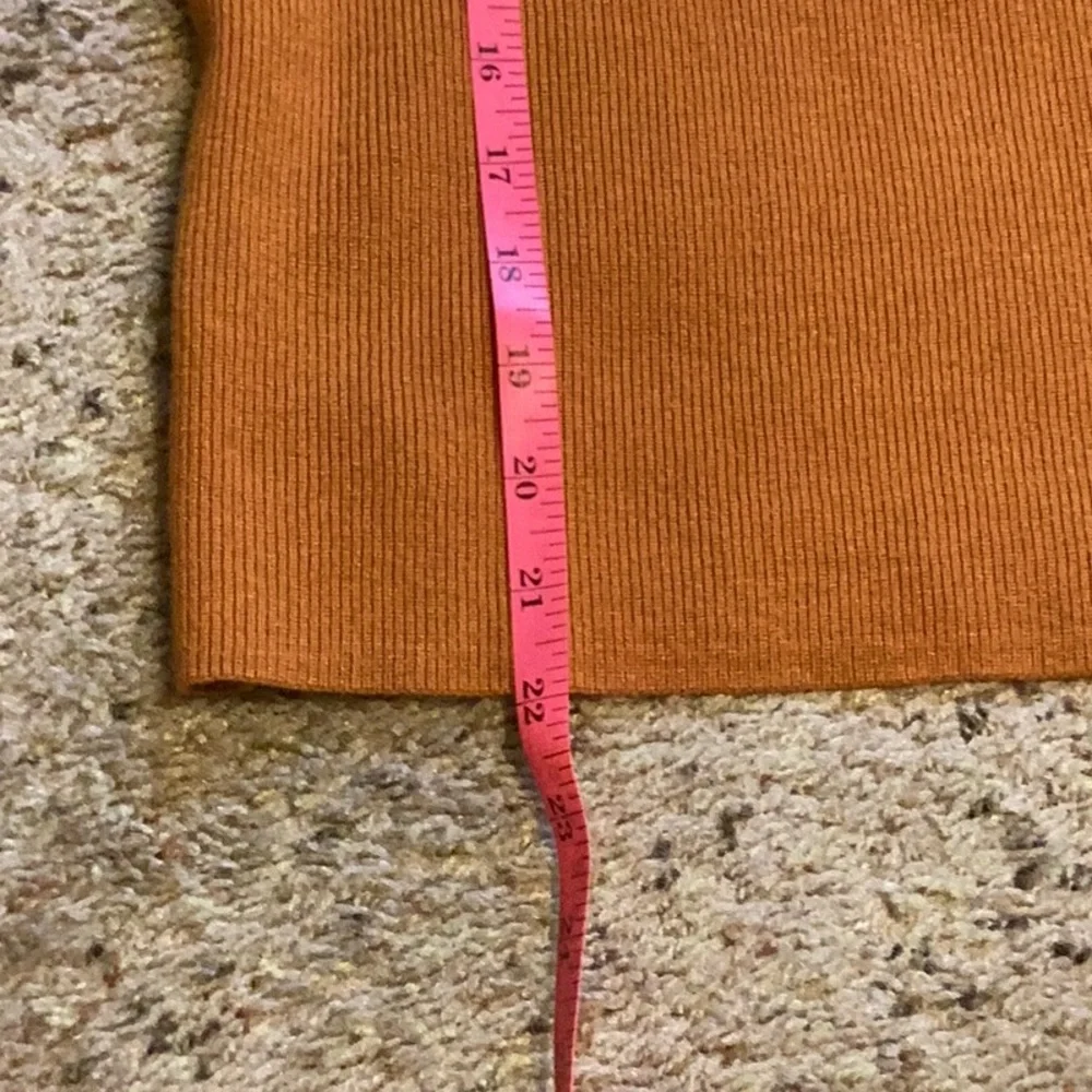 LOFT Warm Orange Knit Top - Picture 3 of 6